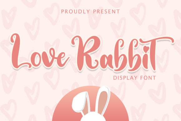 Love Rabbit Font Poster 1