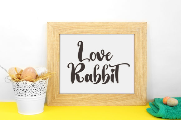 Love Rabbit Font Poster 4