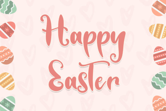 Love Rabbit Font Poster 5