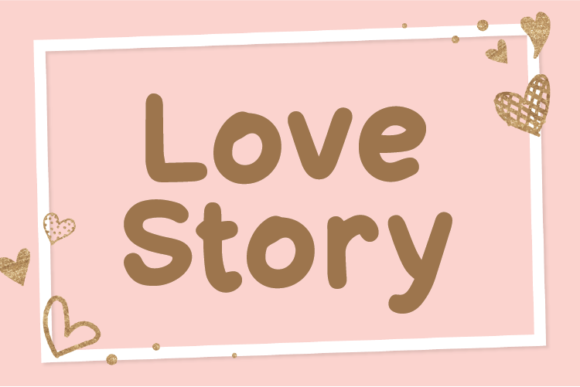 Love Story Font Love Story Font Poster 1