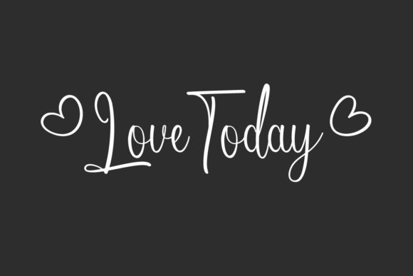 Love Today Font Poster 1