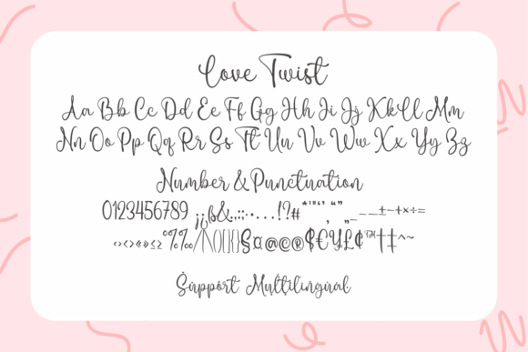 Love Twist Duo Font Poster 13