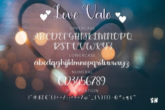 Love Vale Font Poster 4