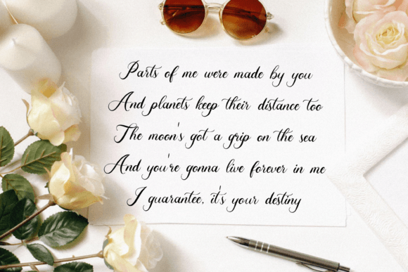 Loveline Glamour Font Poster 4