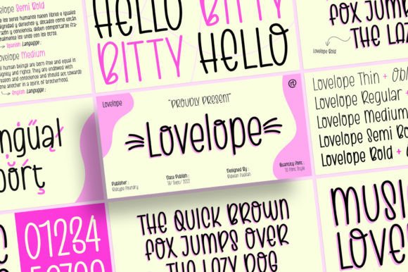 Lovelope Font Poster 1