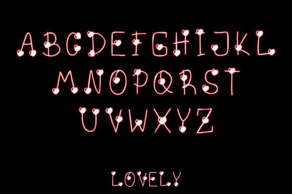 Lovely Font Poster 2