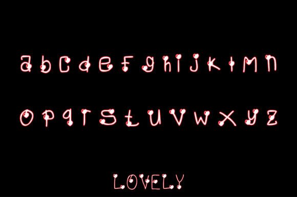 Lovely Font Poster 3