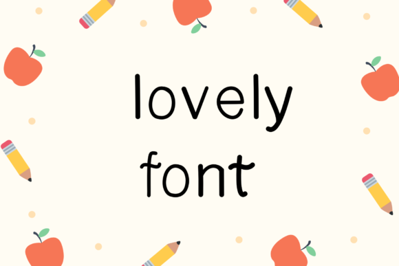 Lovely Font Poster 1