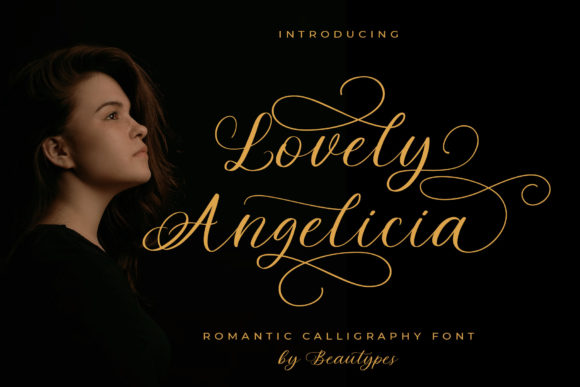 Lovely Angelicia Font Poster 1