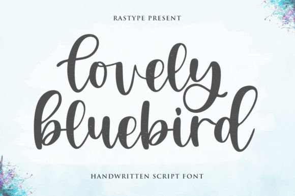 Lovely Bluebird Font Poster 1