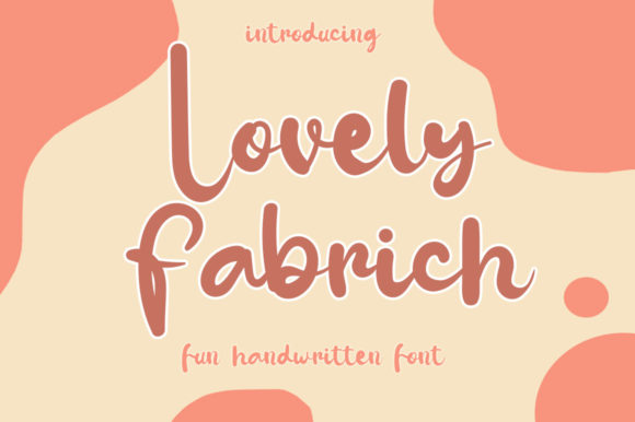 Lovely Fabrich Font Poster 1