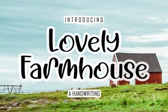 Lovely Farmhouse Font Poster 1