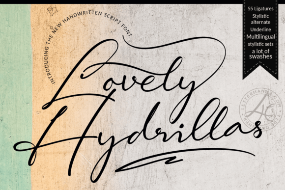 Lovely Hydrillas Font Poster 1