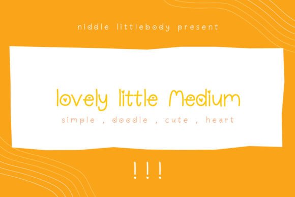 Lovely Little Font Poster 1