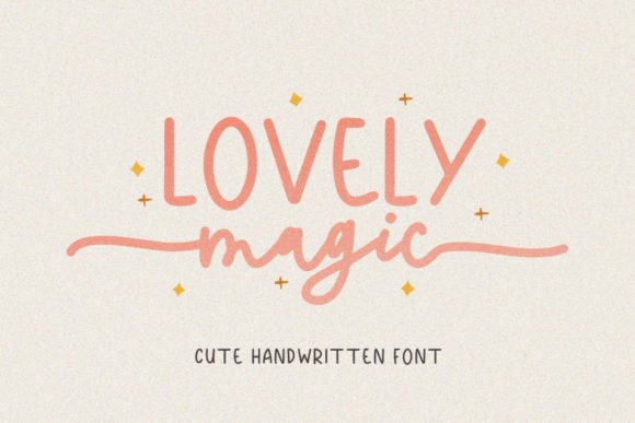 Lovely Magic Font Poster 1
