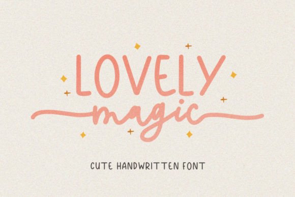 Lovely Magic Font Poster 1