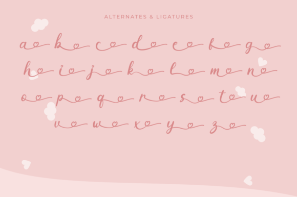 Lovely Magnolia Font Poster 8