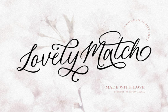 Lovely Match Font Poster 1