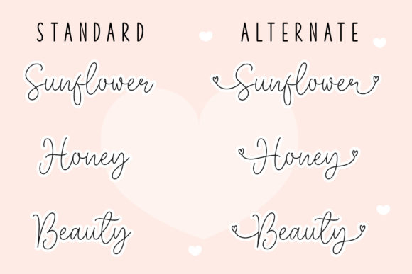 Lovely Monoline Font Poster 2