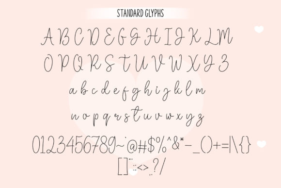 Lovely Monoline Font Poster 5
