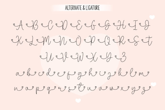 Lovely Monoline Font Poster 6