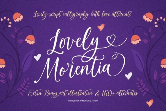 Lovely Morentia Font Poster 1
