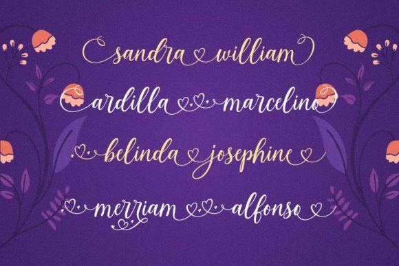 Lovely Morentia Font Poster 2