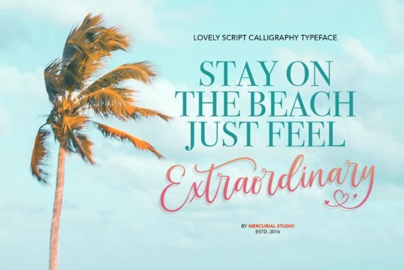 Lovely Morentia Font Poster 5
