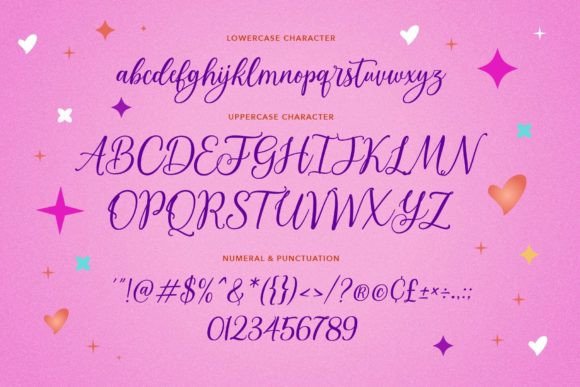 Lovely Morentia Font Poster 8