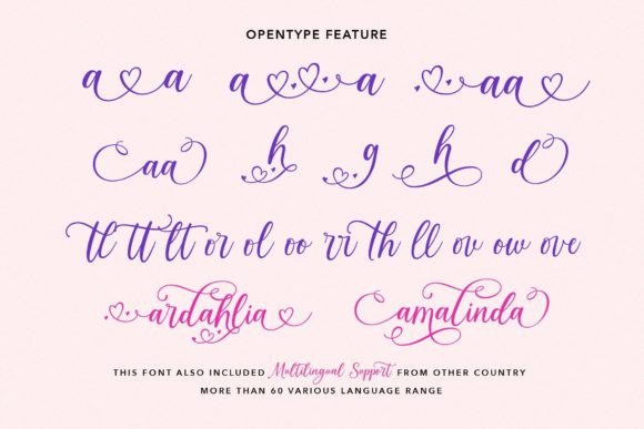 Lovely Morentia Font Poster 10