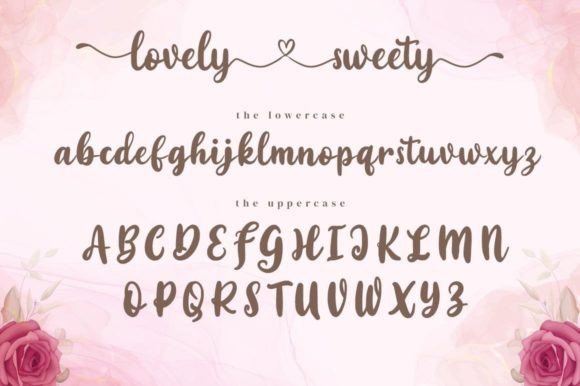 Lovely Sweety Font Poster 12