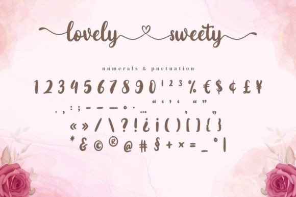 Lovely Sweety Font Poster 13