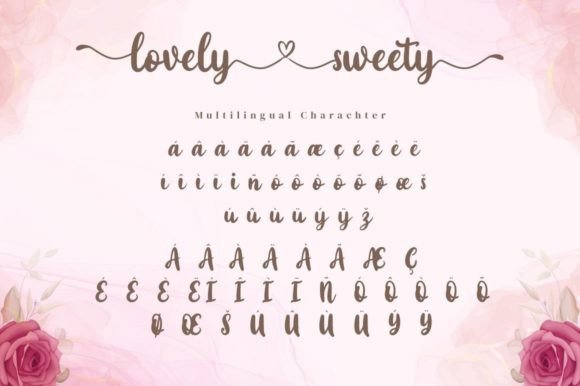 Lovely Sweety Font Poster 14