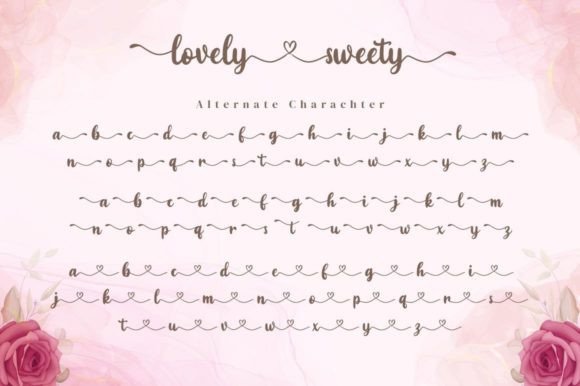 Lovely Sweety Font Poster 15