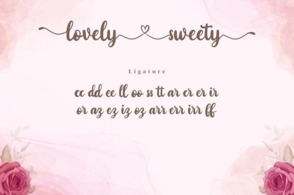 Lovely Sweety Font Poster 16