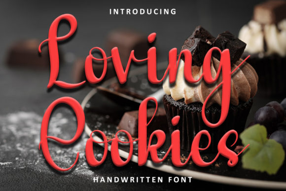 Loving Cookies Font Poster 1