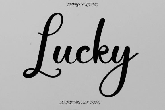 Lucky Font Poster 1