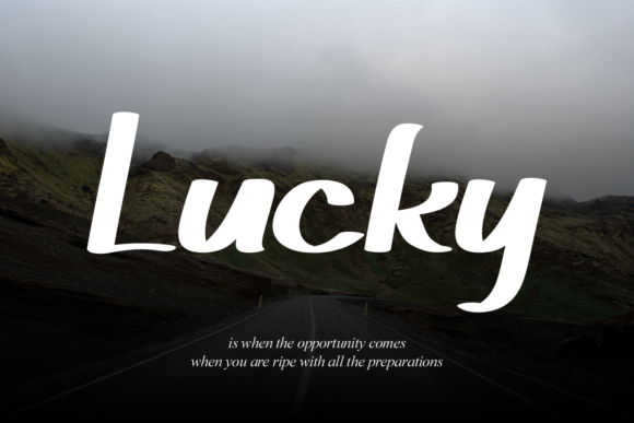 Lucky Font Poster 1