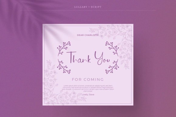 Lullaby Font Poster 4