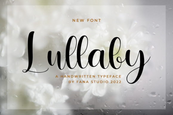 Lullaby Font Poster 1