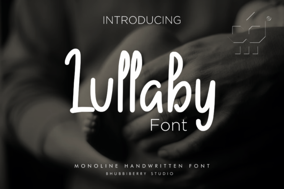 Lullaby Font Lullaby Font Poster 1