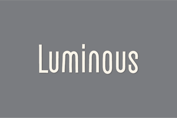 Luminous Font Poster 1