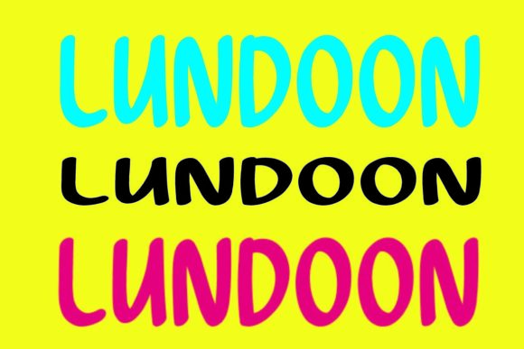 Lundoon Font Poster 3