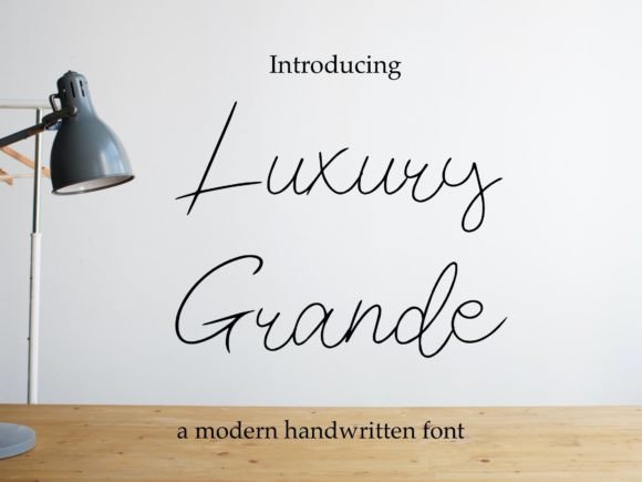 Luxury Grande Font Poster 1