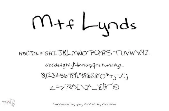 Lynds Font Lynds Font Poster 1