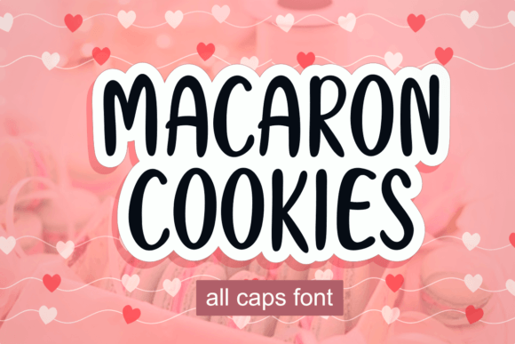Macaron Cookies Font Poster 1