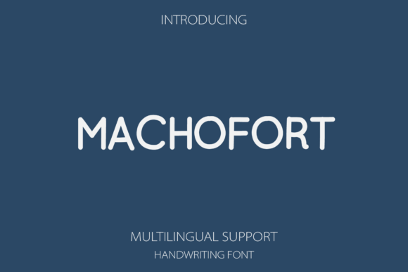 Machofort Font Machofort Font Poster 1
