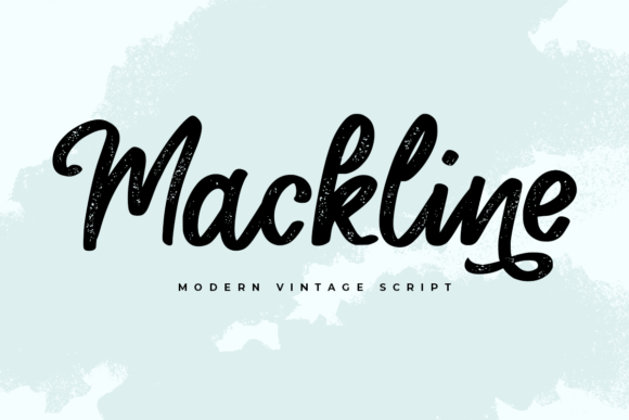 Mackline Font Poster 1