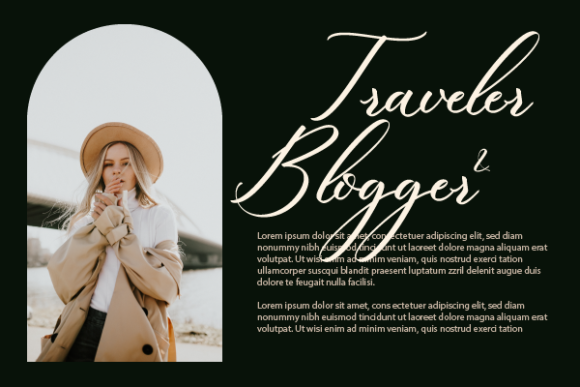 Madeleine Melanie Font Poster 5
