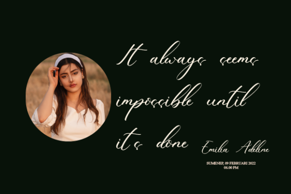 Madeleine Melanie Font Poster 10